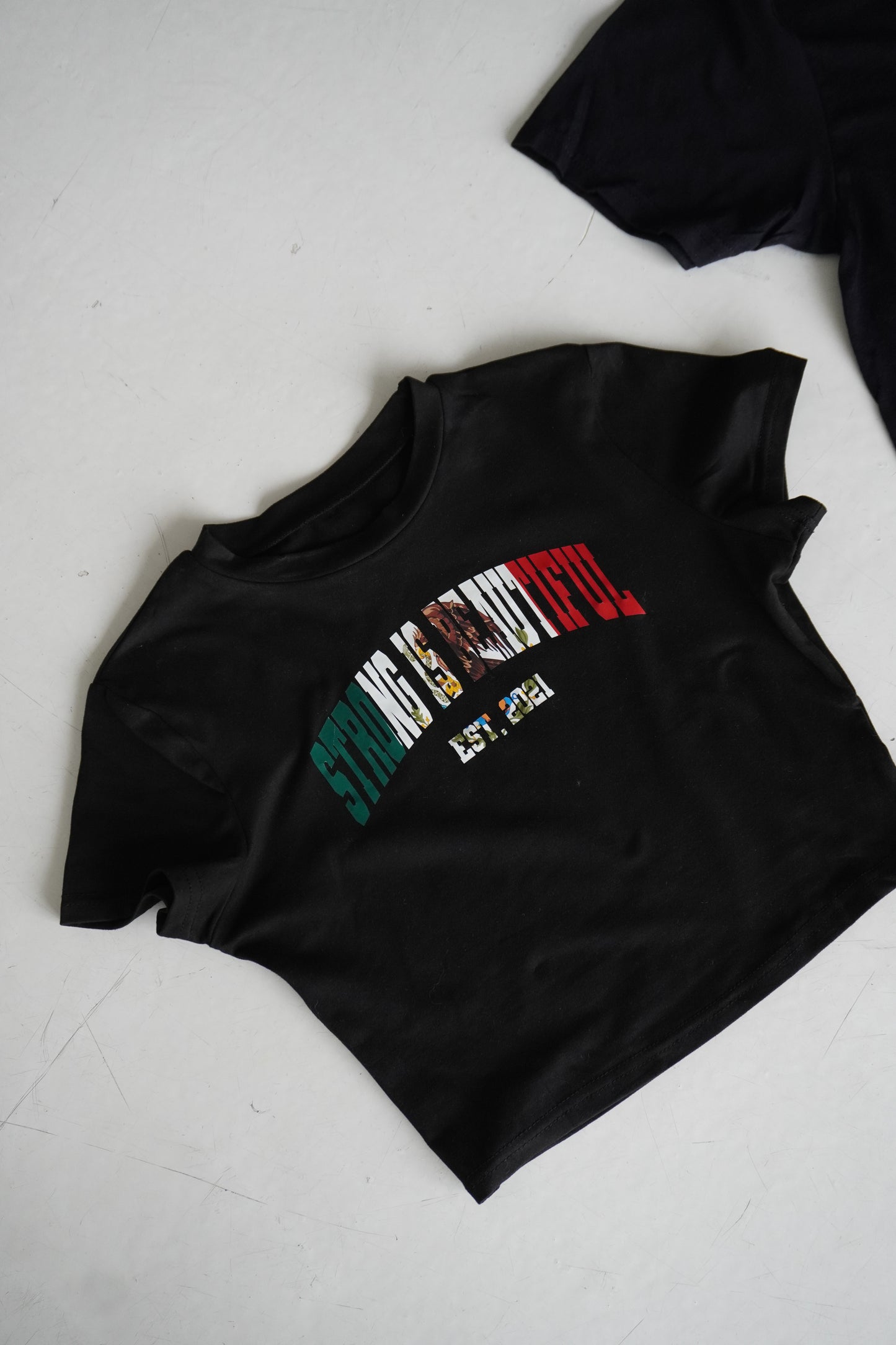 Strong Is Beautiful Crop Tee- México Edition
